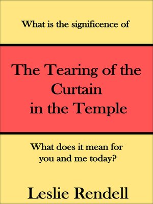 cover image of Tearing of the Curtain in the Temple